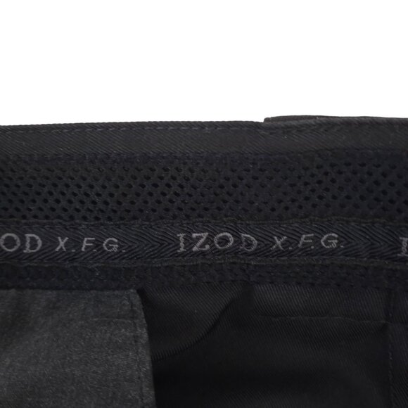 Izod XFG Xtreme Function Golf Cargo Shorts Single Pleat Solid Black - Picture 7 of 8